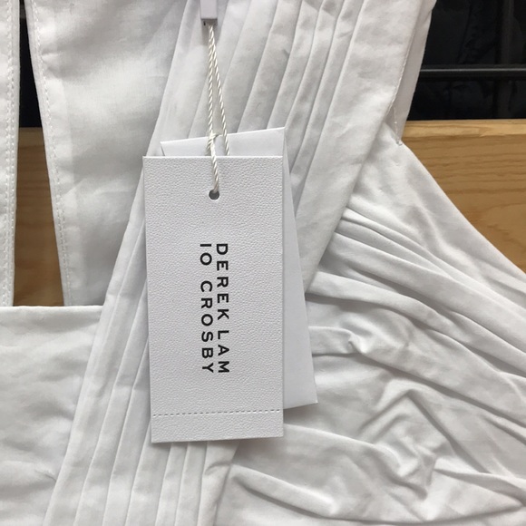 NWT,Derek Lam10Crosby
Ruched Pleated Stretch-Linen - Picture 13 of 16